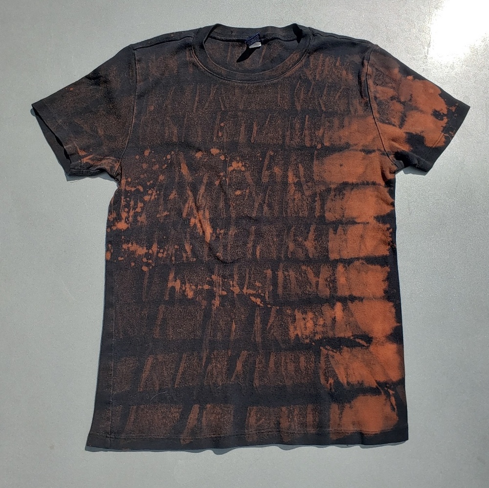 Womens L Black - Bleach Washed Tee